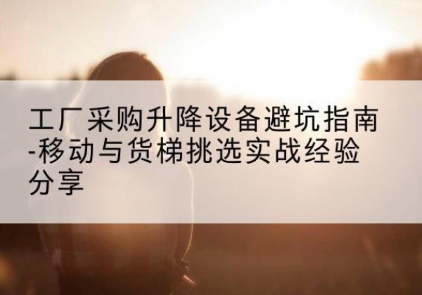 库尔勒移动式升降机怎么选-工厂采购升降设备避坑指南-移动与货梯挑选实战经验分享